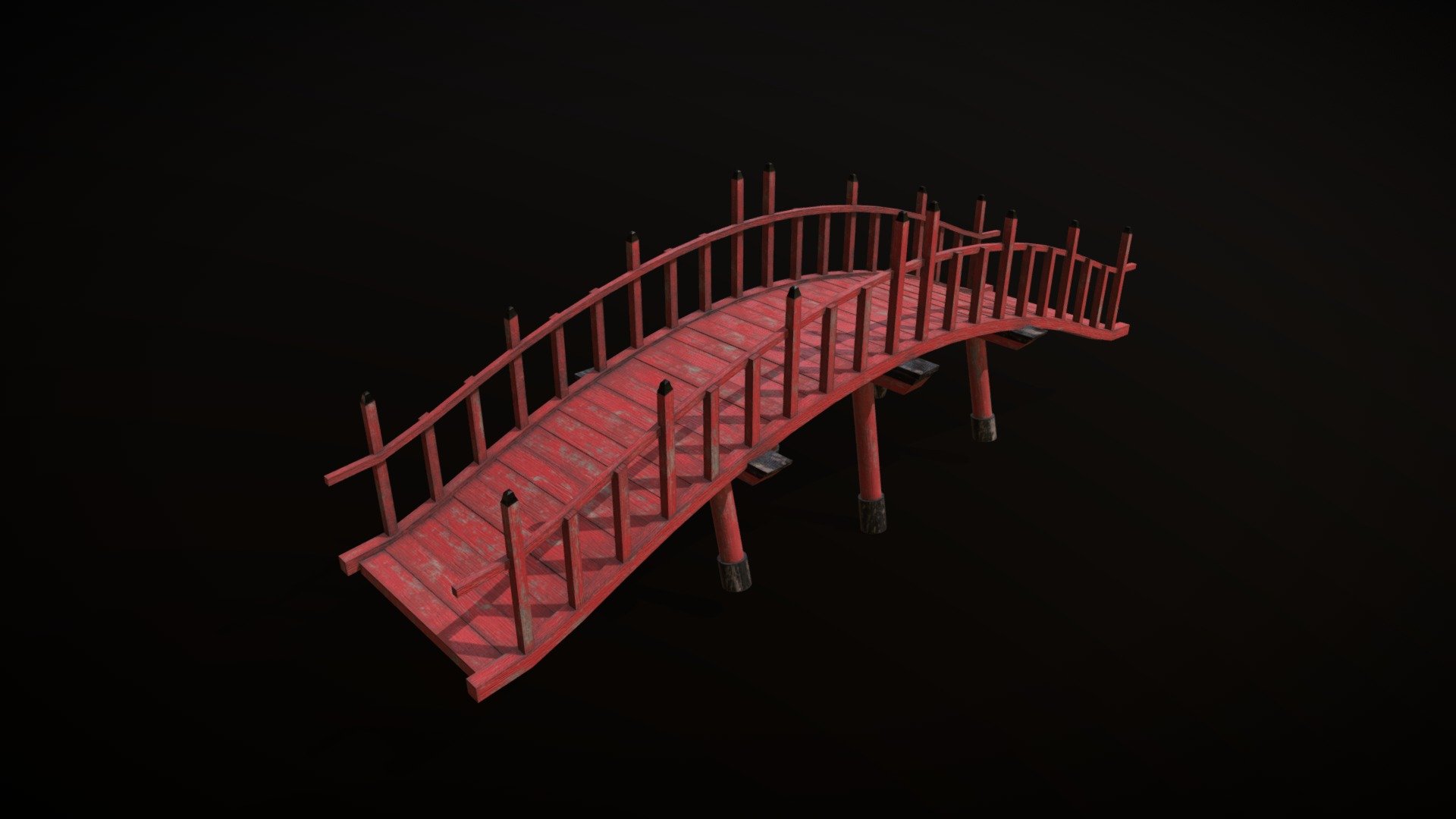 Japanese Wood Bridge