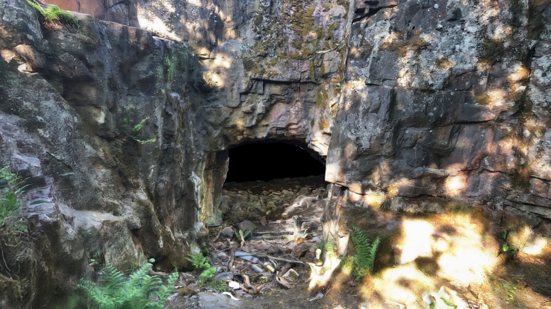 Cave in WW1 base Reimarla, Helsinki, Finland