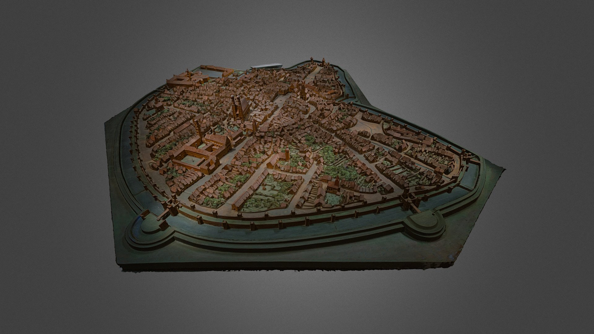 City model of Munich from 1570