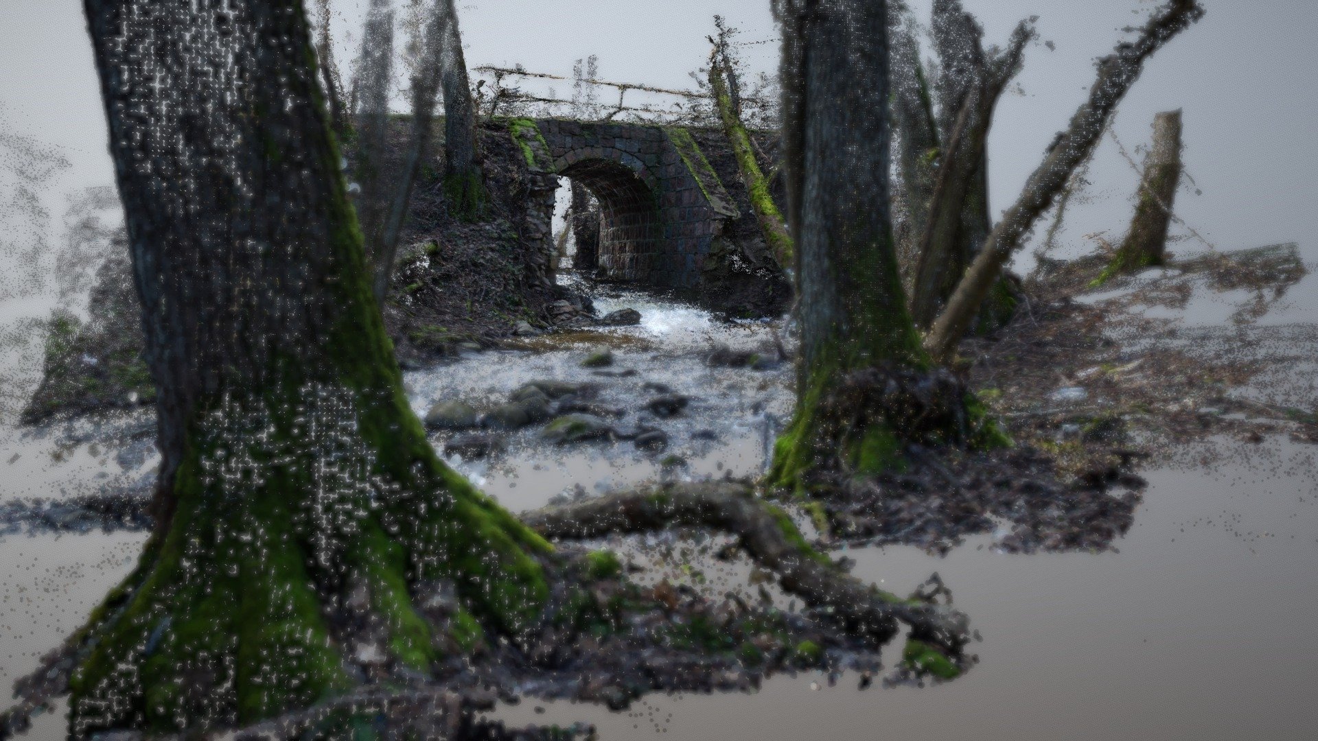 Stone bridge over the Reknica river