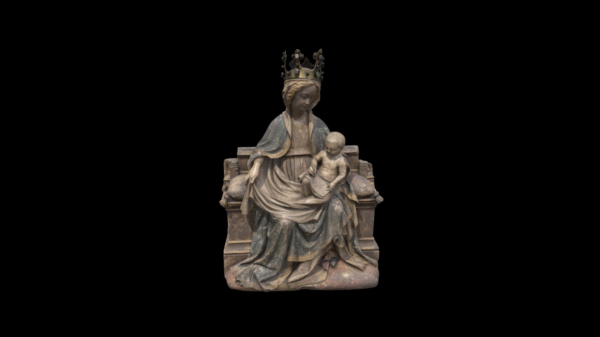 1970.13 Enthroned Virgin with Christ Child