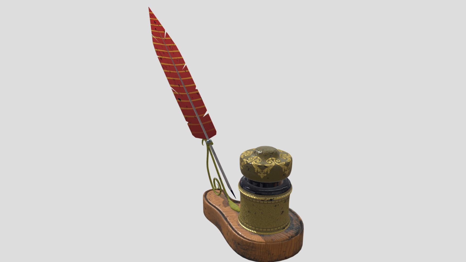 Quill Pen and Ink Set