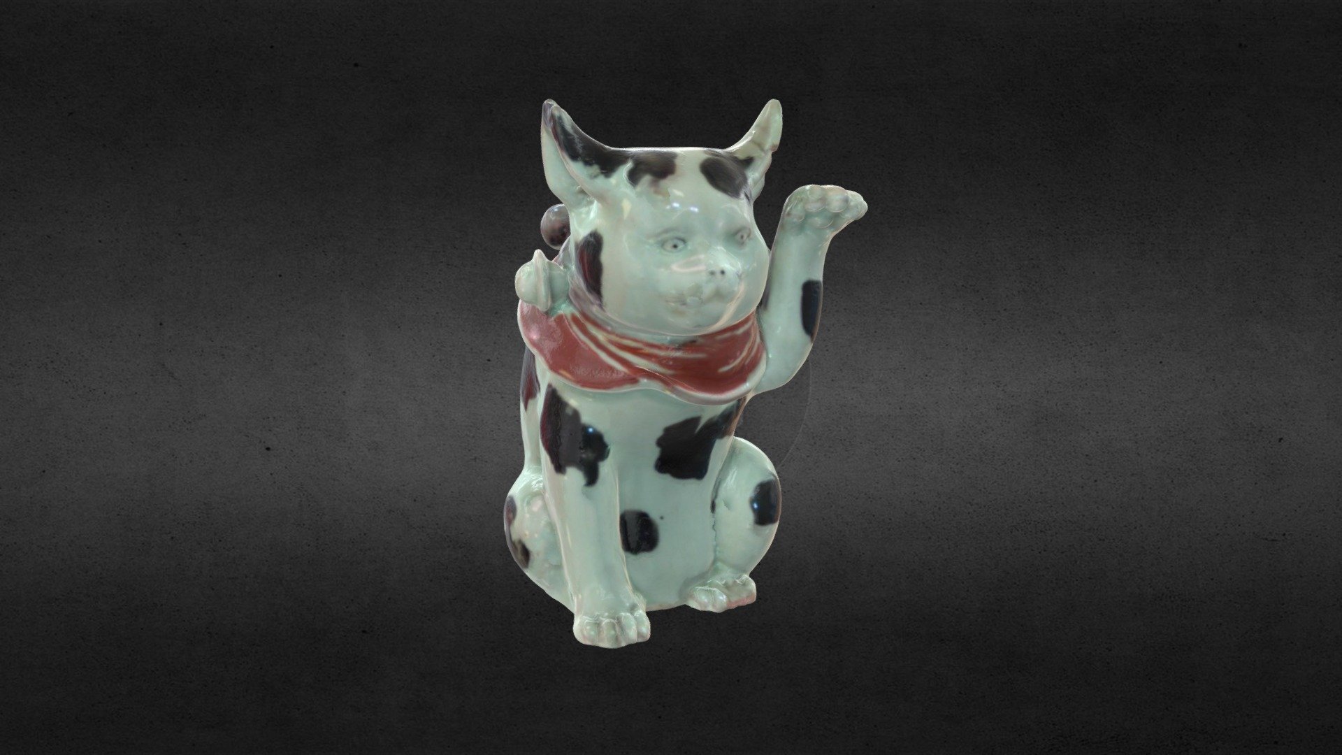 Porcelain figure of a kitten
