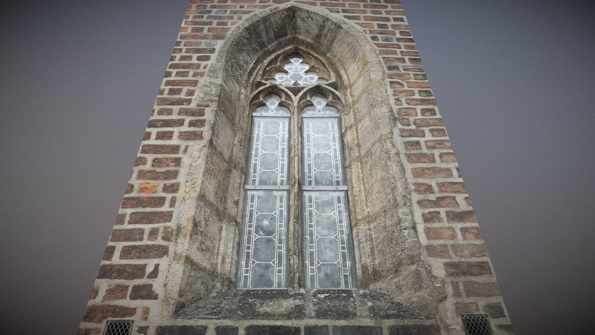 Gothic Window in Brick Wall (2) Chrismas Gift