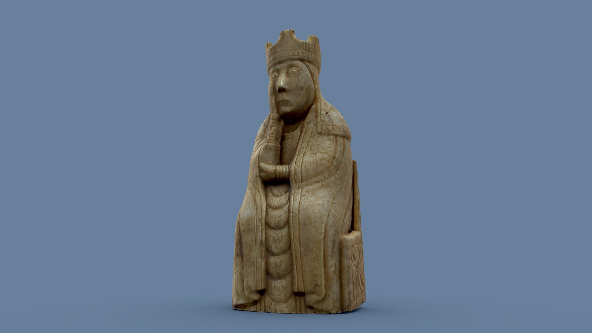 Queen From The Lewis Chess Pieces - Optimised