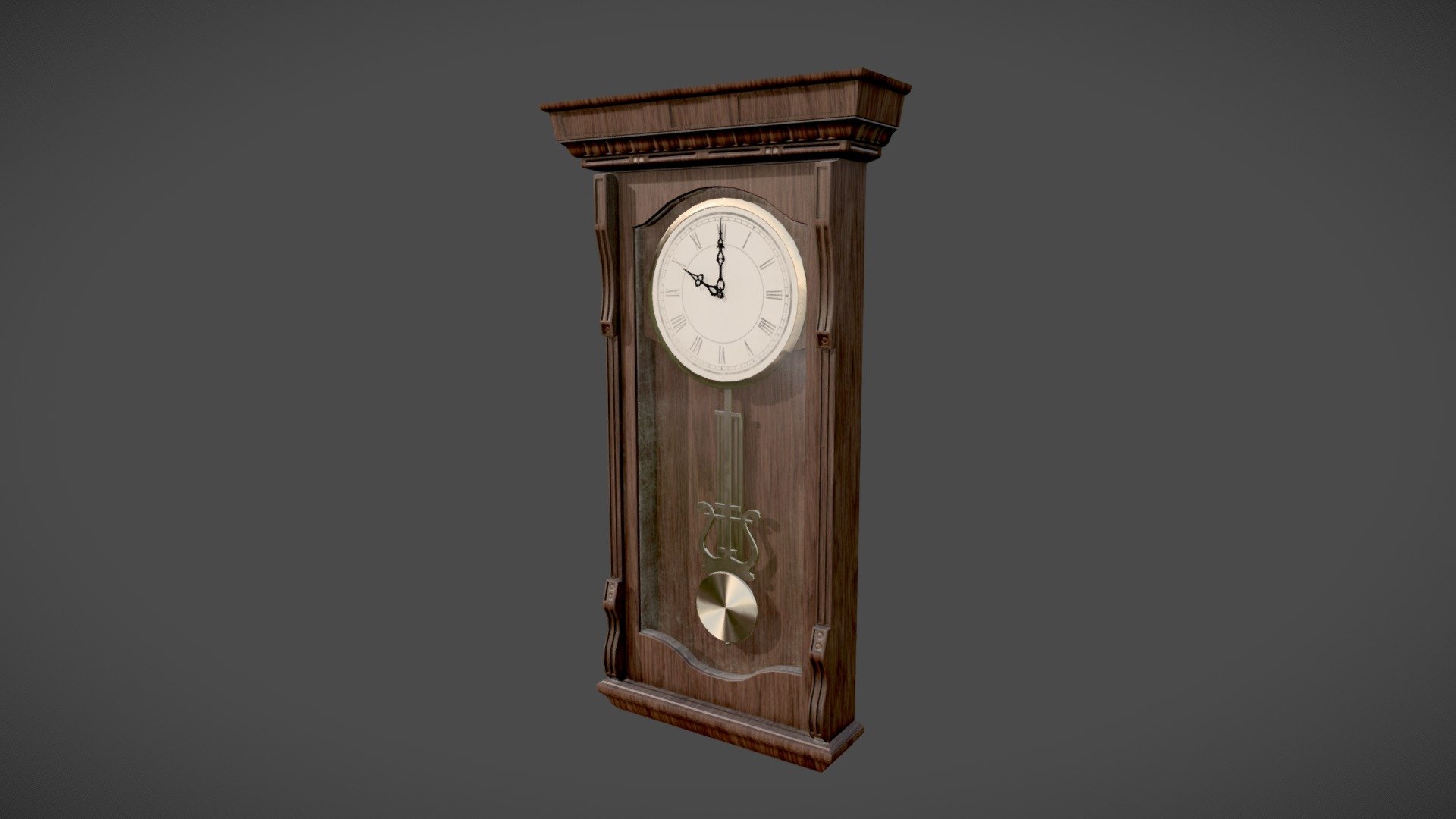 Antique Wall Pendulum Clock