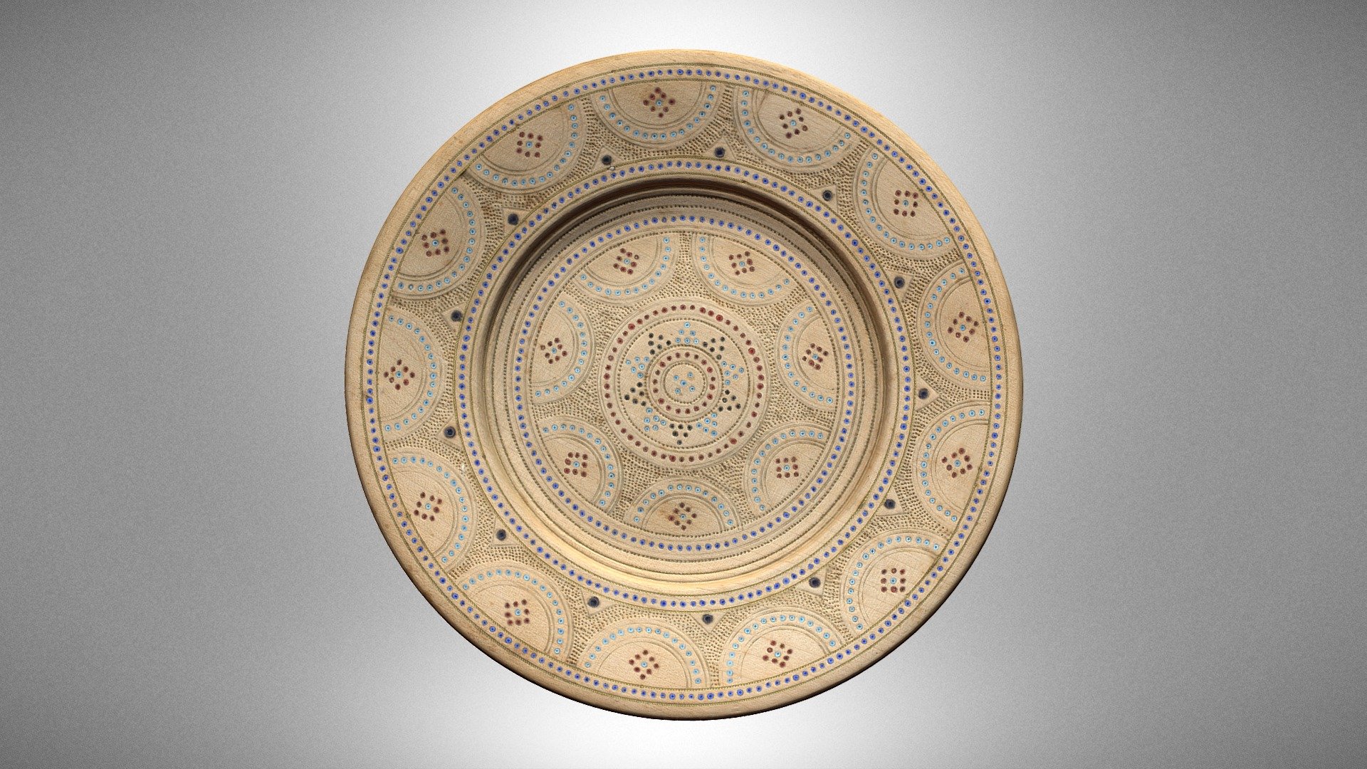 A commemorative plate from the Hutsul region