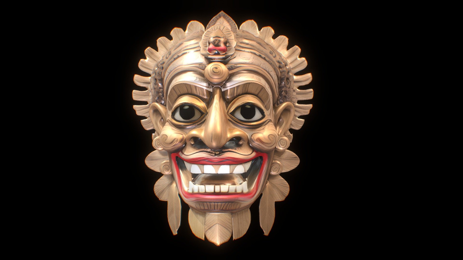 Balinese Barong Mask PBR