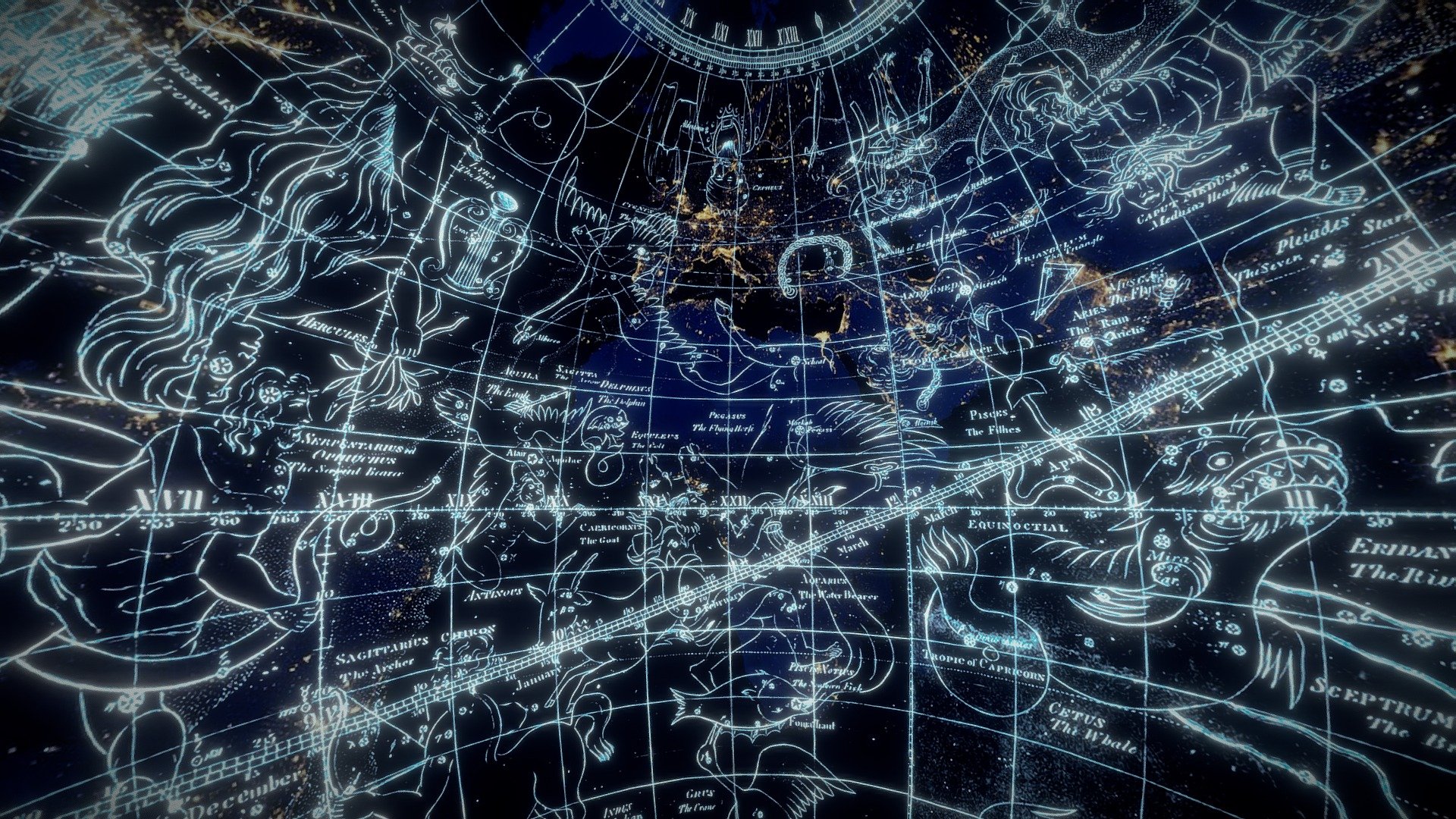 Mercator map of the starry heavens