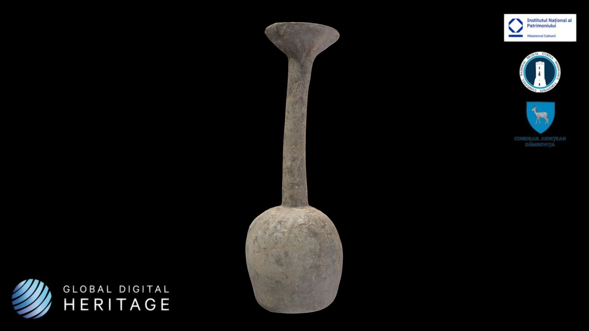 Glass vessel of the unguentarium type
