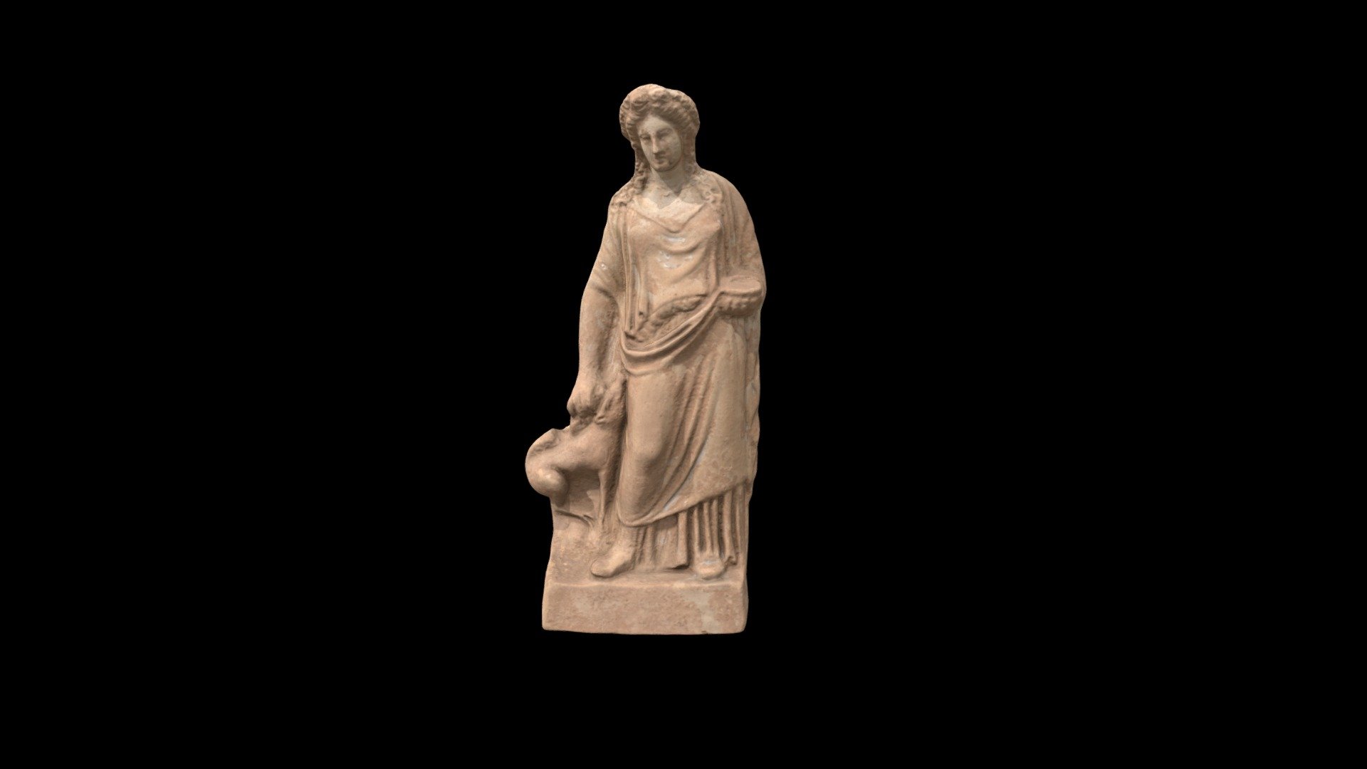 1926.521 Figurine Of Demeter With Pig