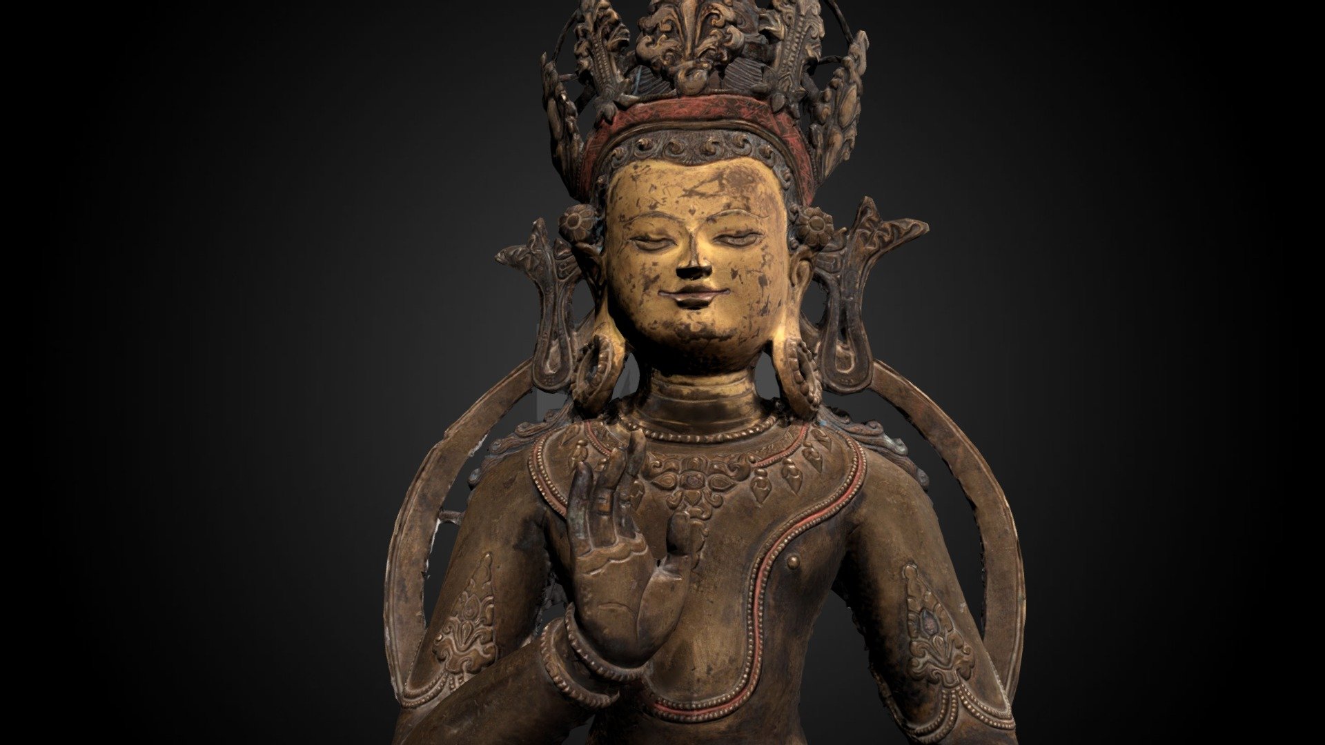 Tibetan Amoghasiddhi Buddha, 13th C CE