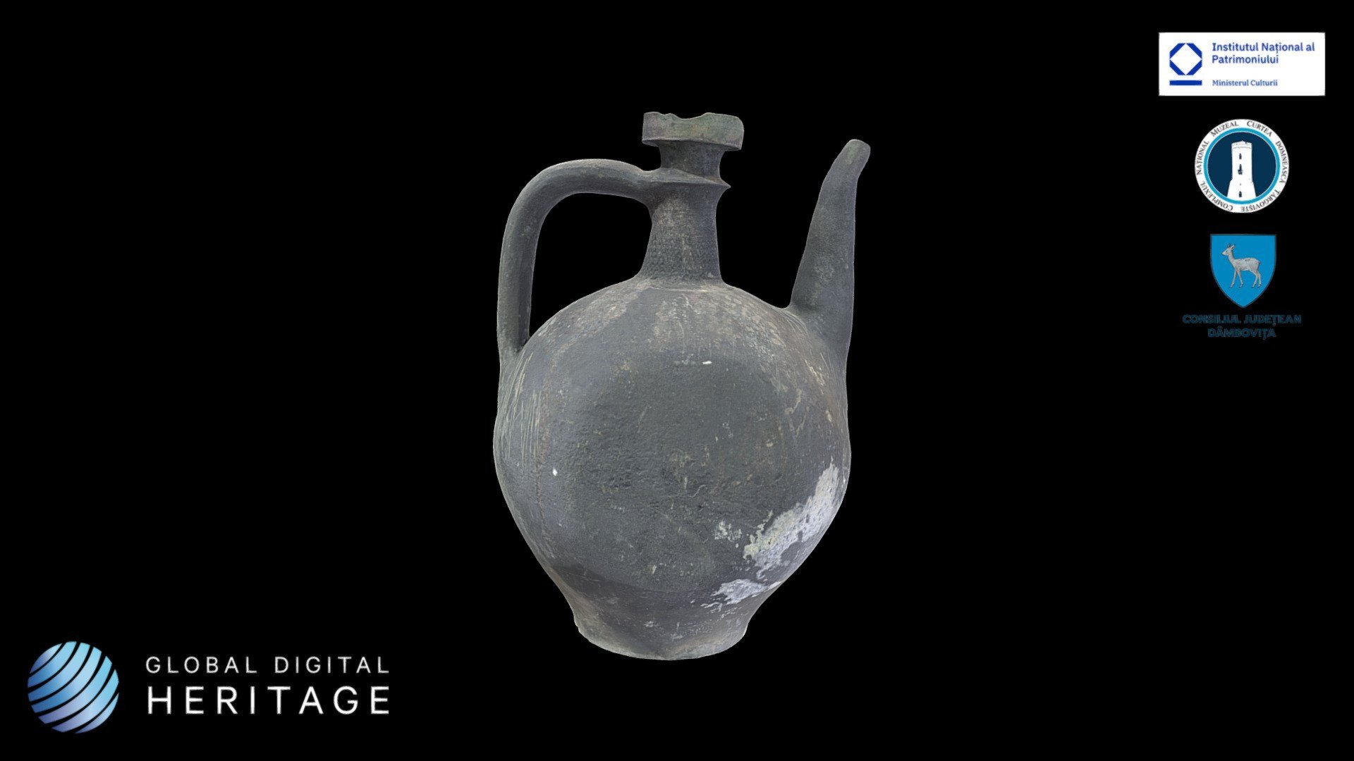 Glazed ceramic jug