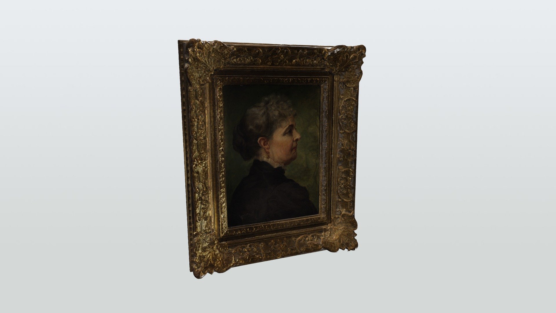 Oil on Canvas of Caroline S. Harrison - Preview