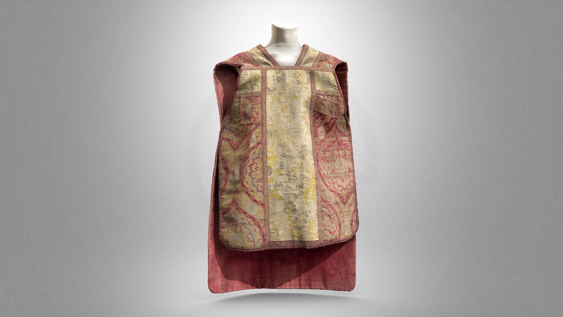Red chasuble from a pontifical set of vestments