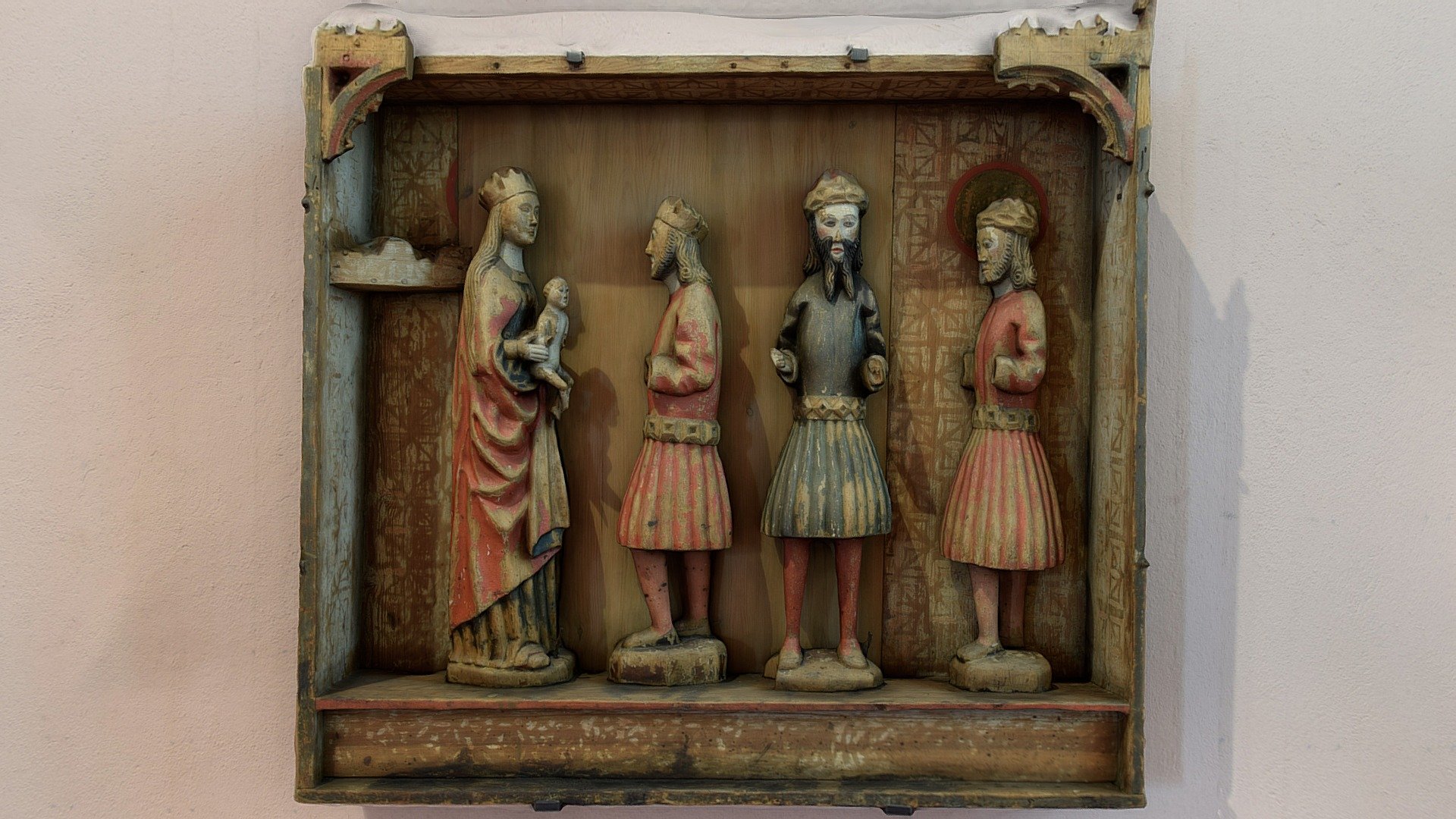 Wooden reredos from Halikko church, Finland