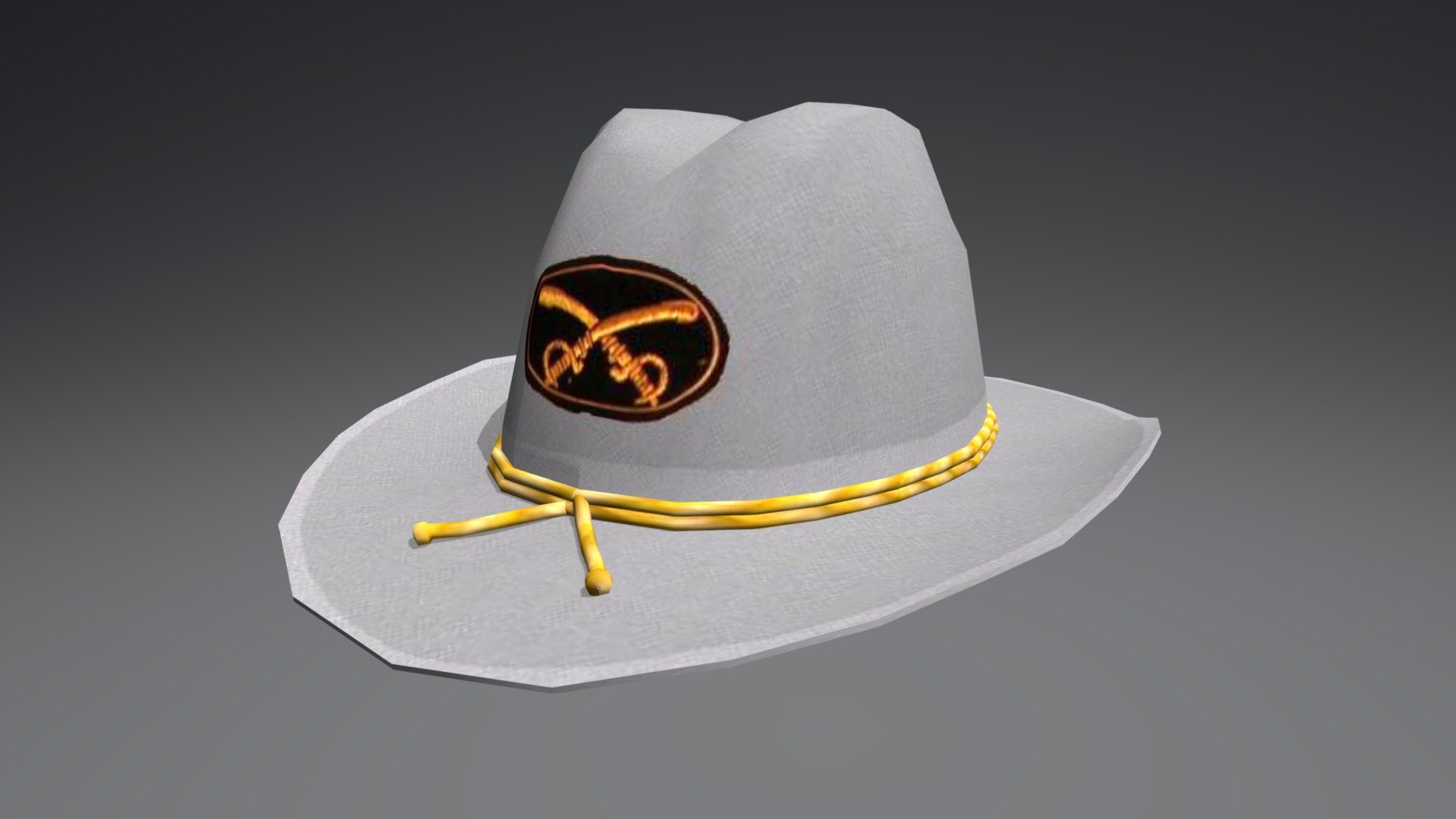 Confederate Officer Slouch Hat (Toon)