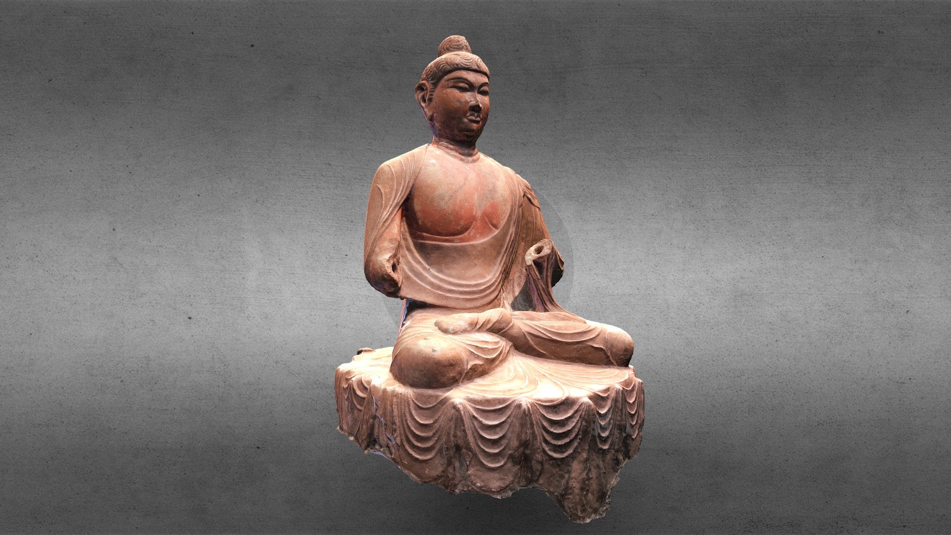 Seated figure of Buddha
