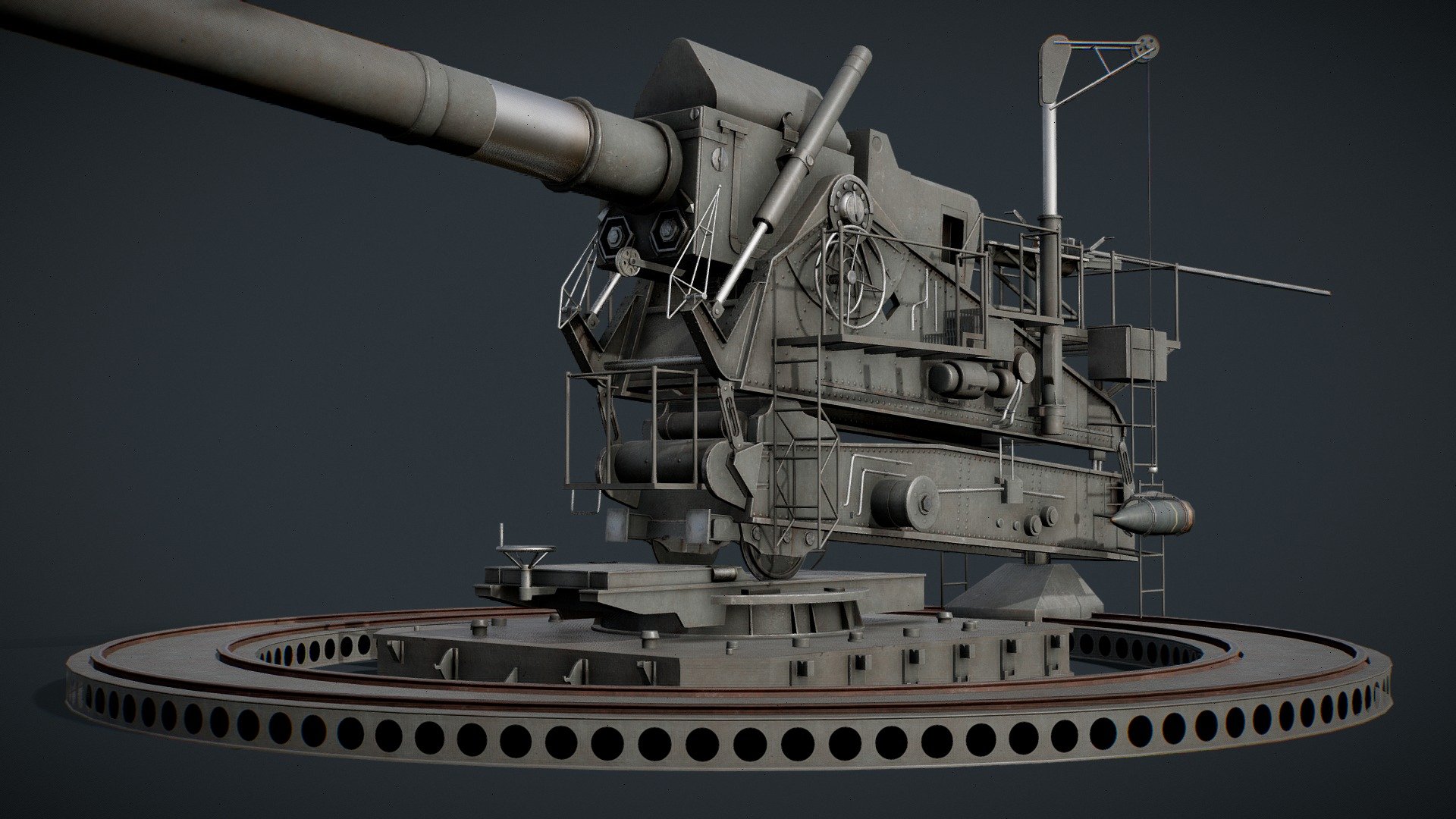 German 35.5cm M1 Super Heavy Howitzer