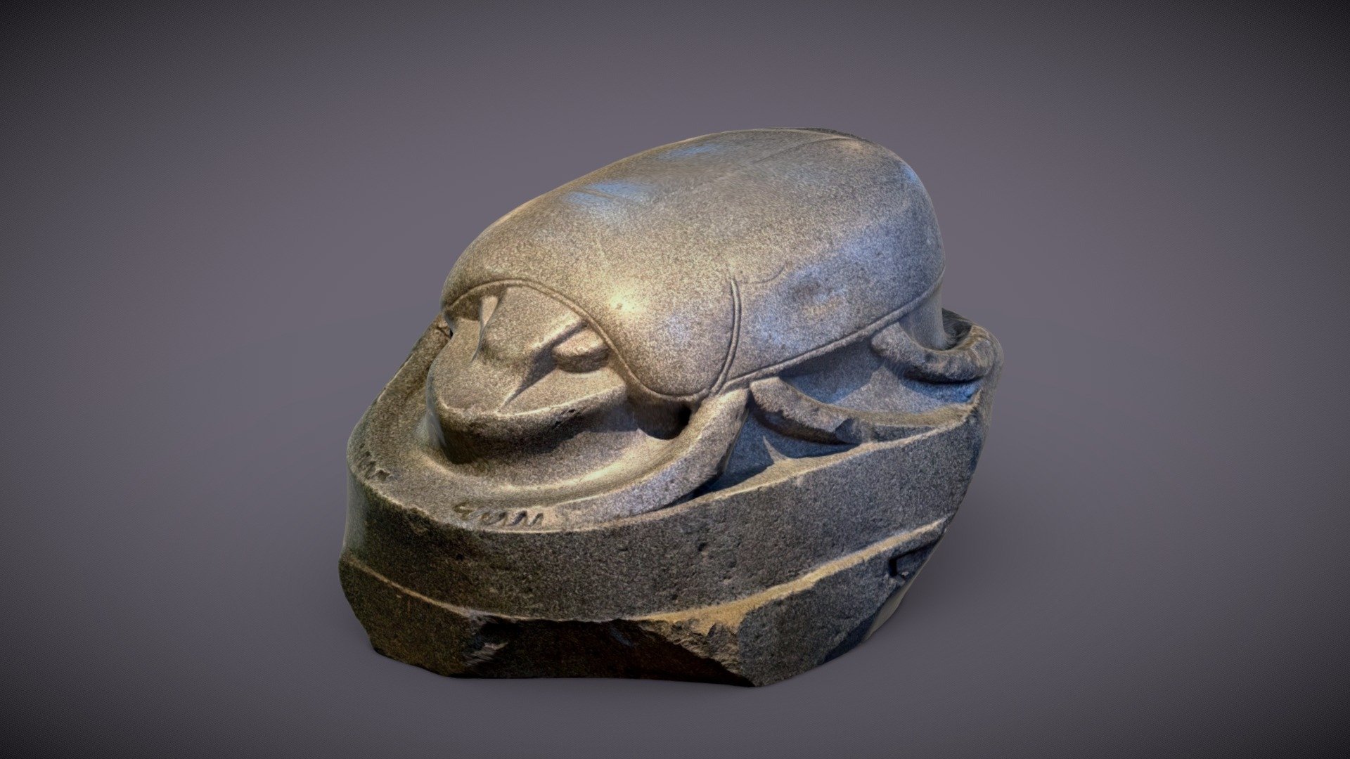 Giant sculpture of a scarab beetle (Polycam)