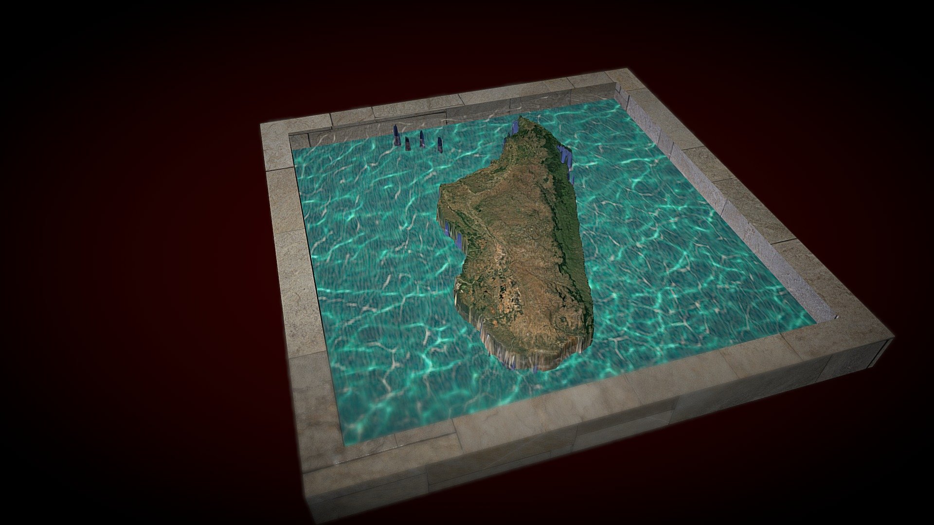FREE PBR ISLAND MODEL - madagascar