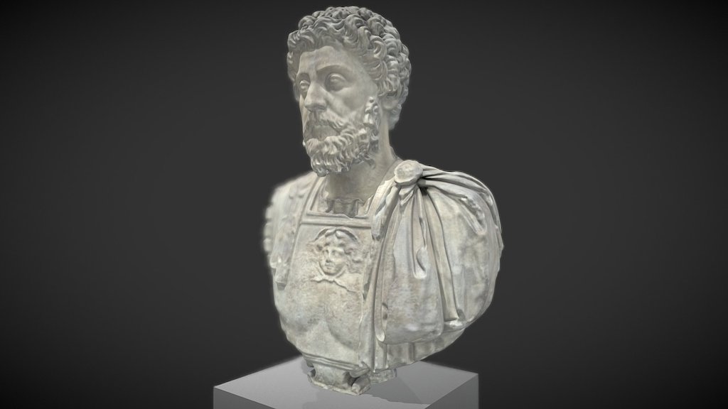 Buste cuirassé de Marc Aurèle âgé