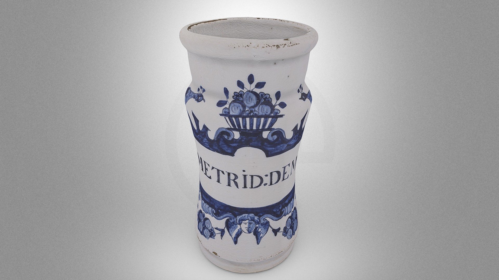 Albarello for mithridate of Democrates