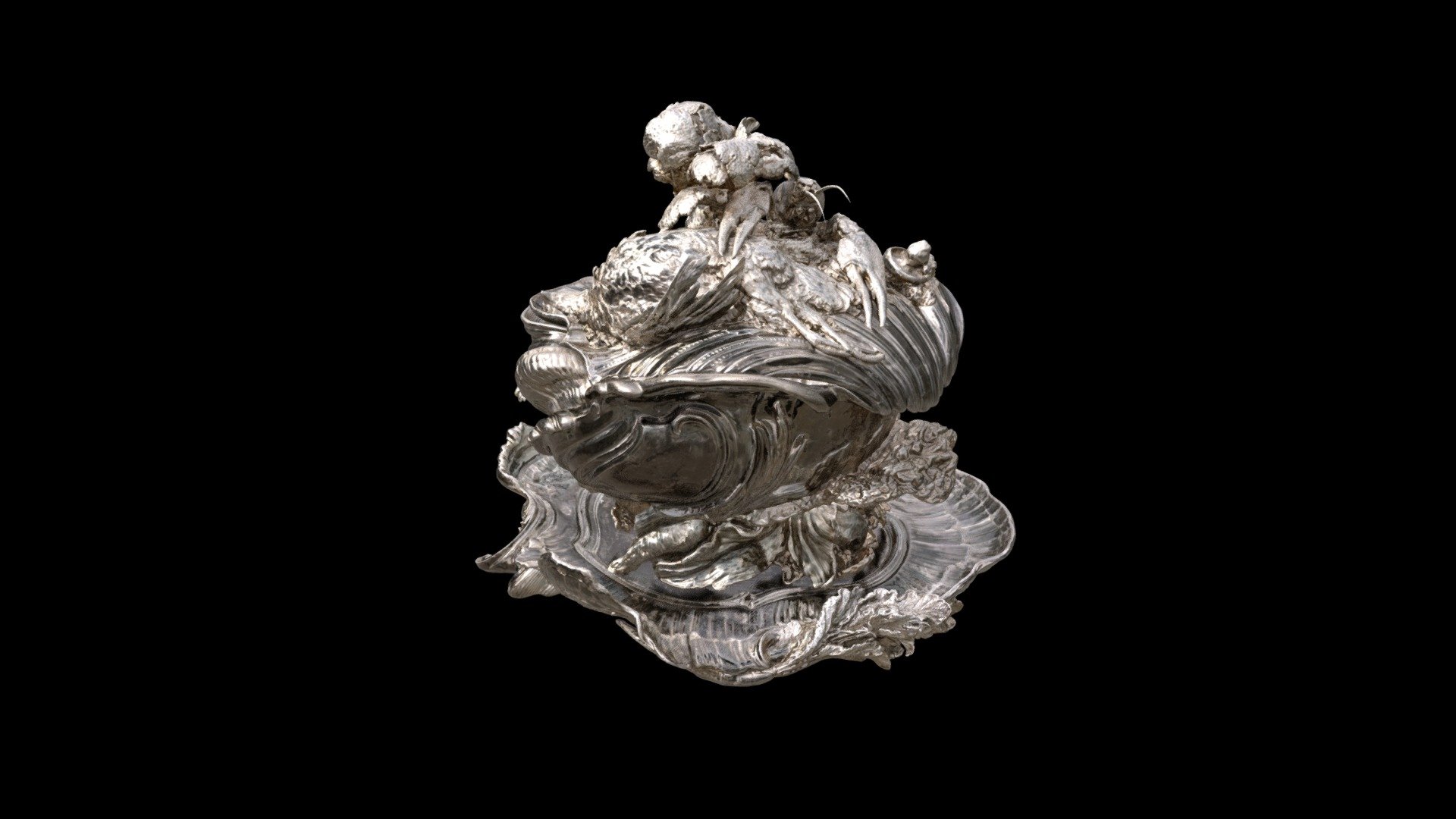 1977.182 Covered Tureen on Stand (Pot-à-oille)