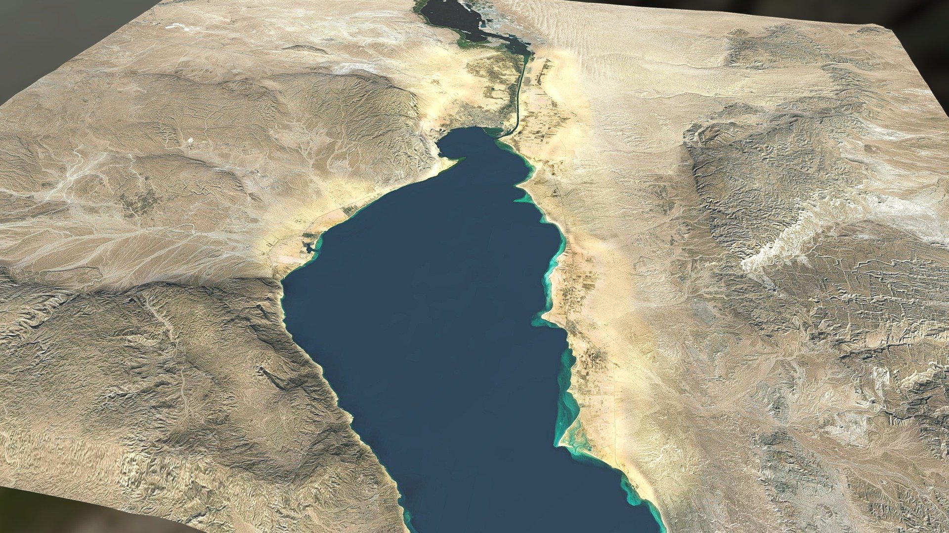 Gulf of Suez, Red Sea - Egypt Map