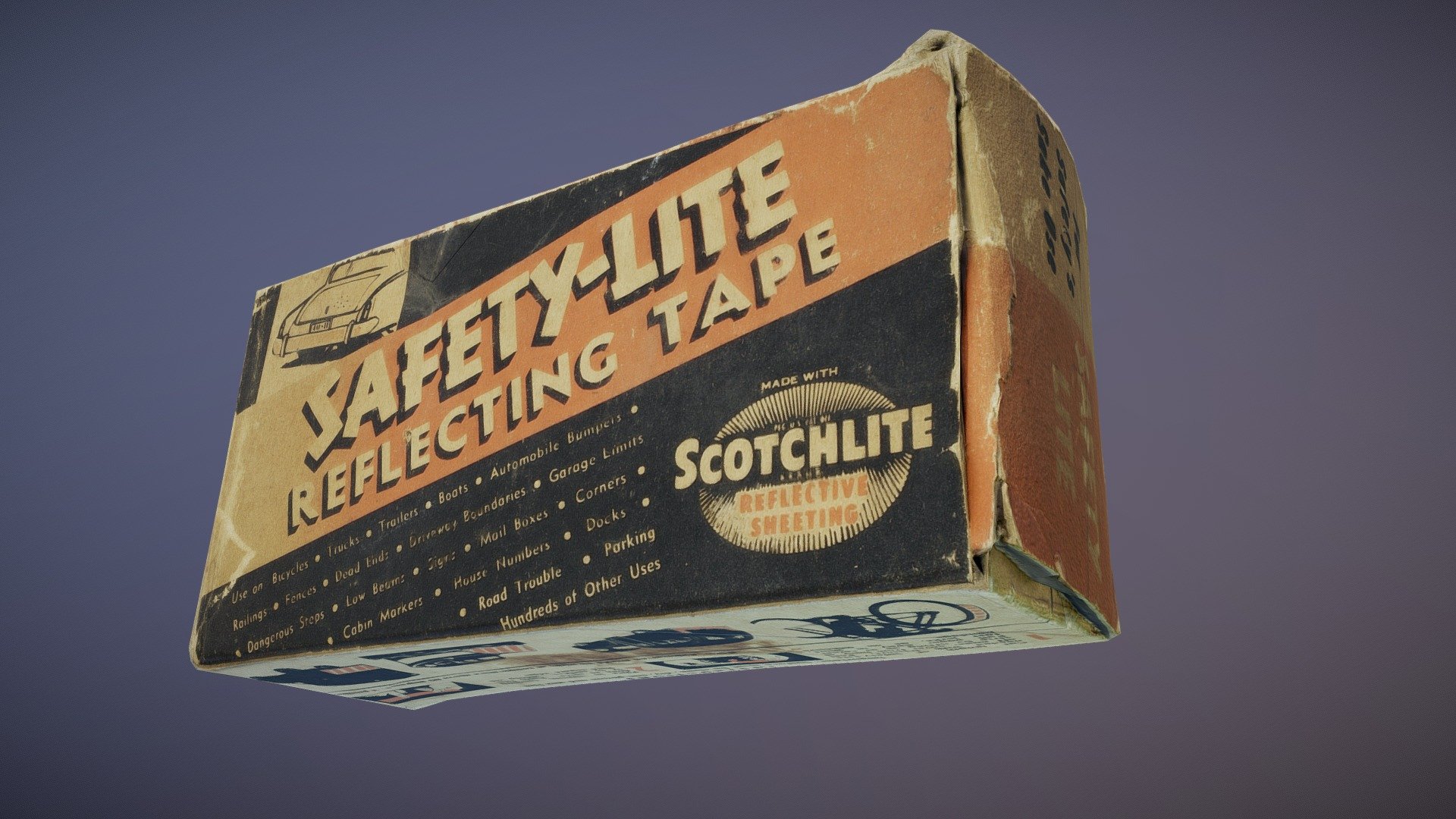 Old Tape Box Photoscan PBR (Free Download)