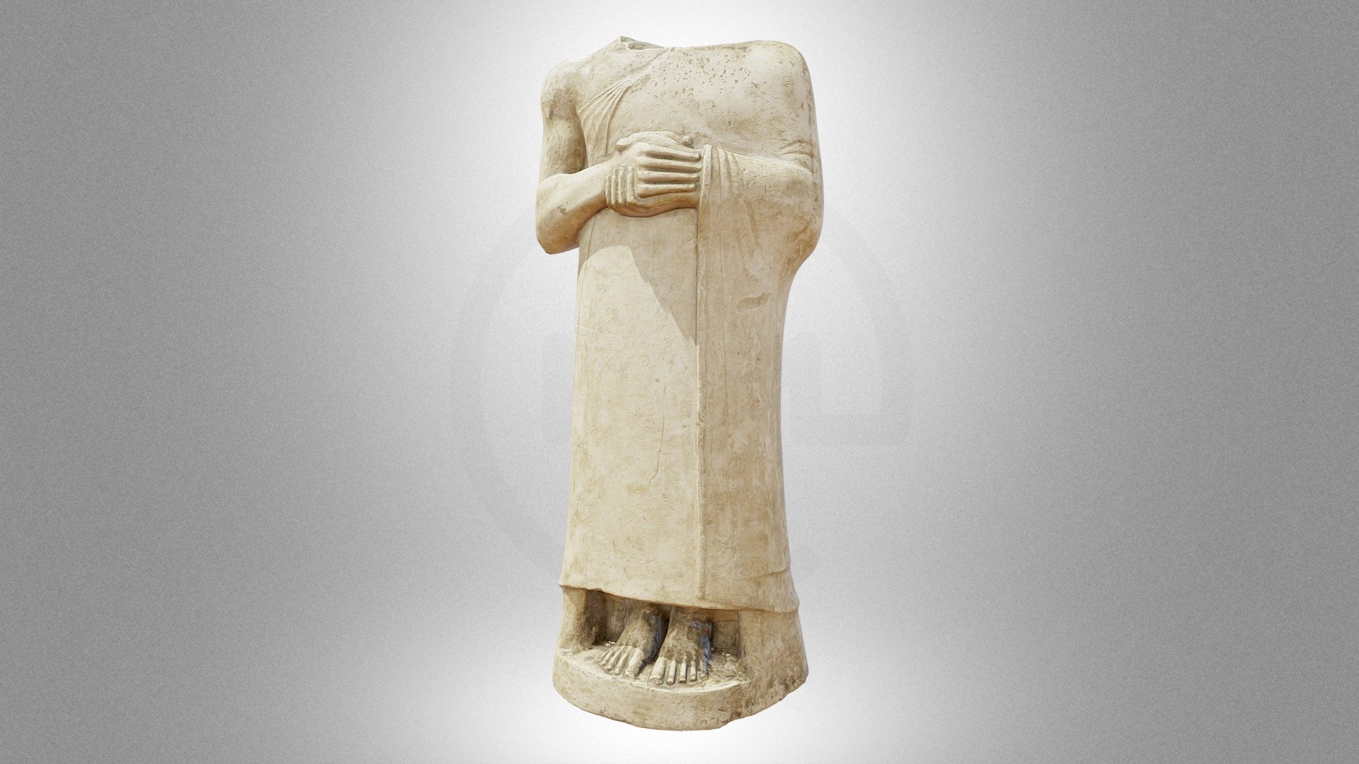 "Gudea"– a plaster cast of an antique figure