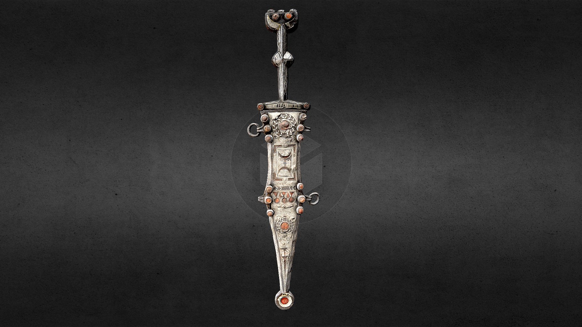 048 Dolch mit Scheide / Dagger with scabbard