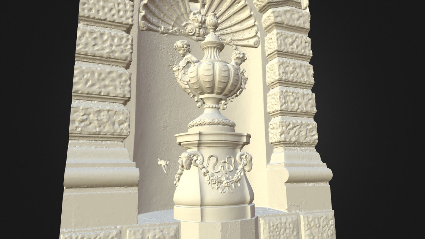 Niche with statue