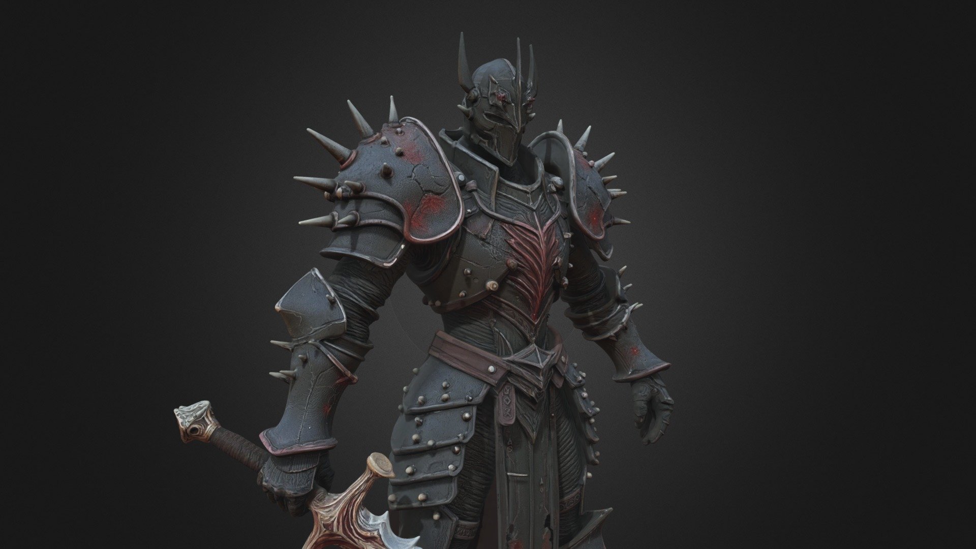 Dark Spiked Knight Warrior