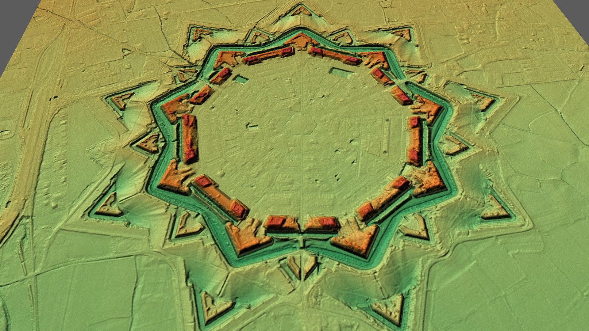 Palmanova Fortified Town LiDAR