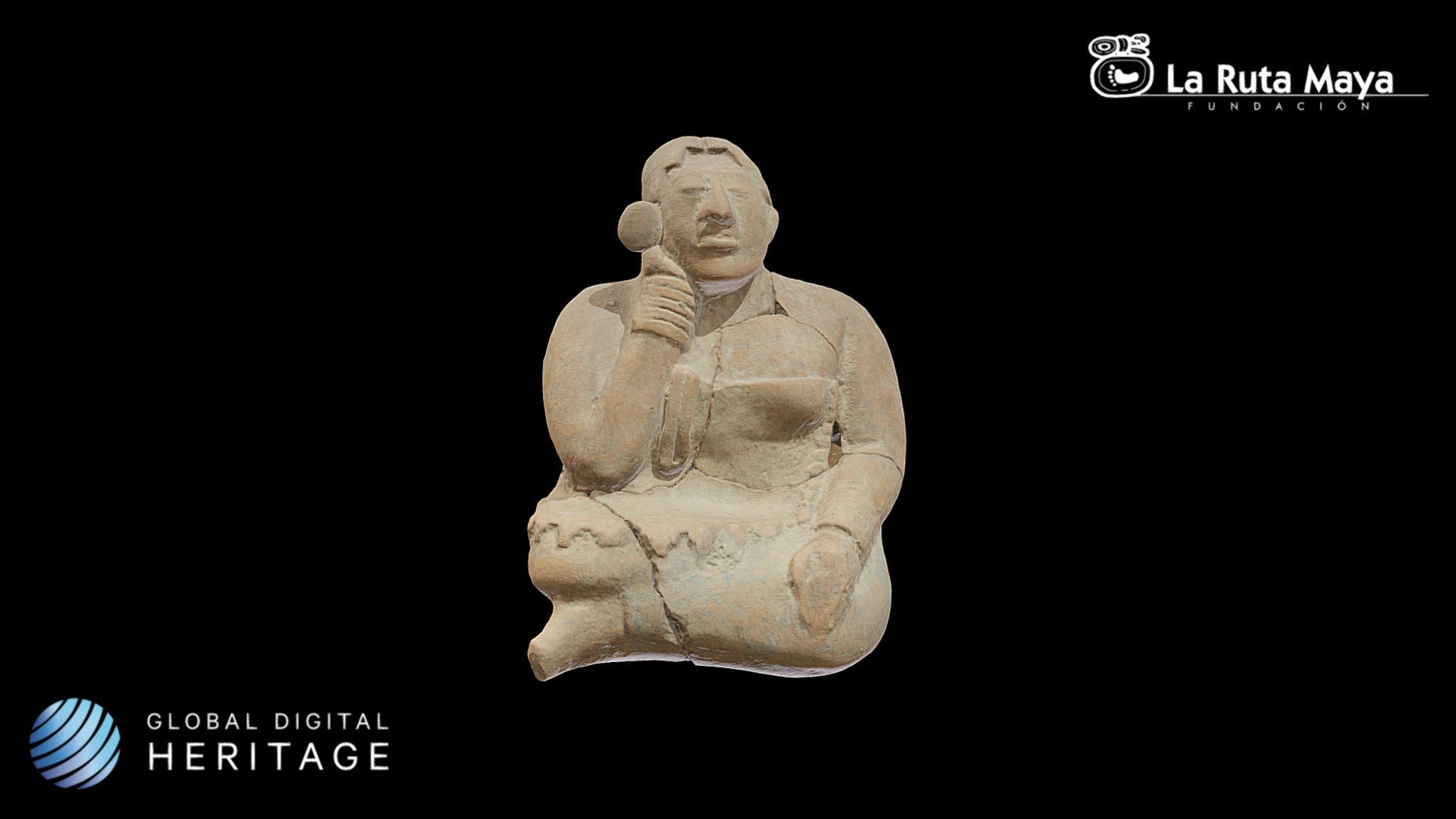 Figurine of woman in meditation pose