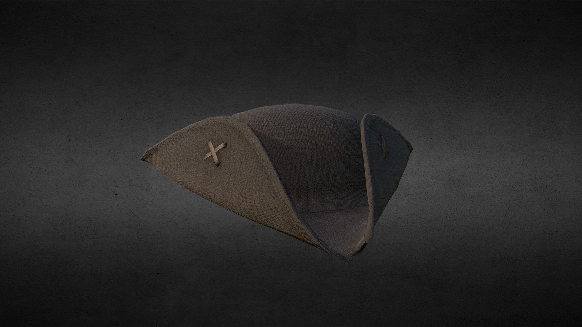 Tricorn hat lowpoly