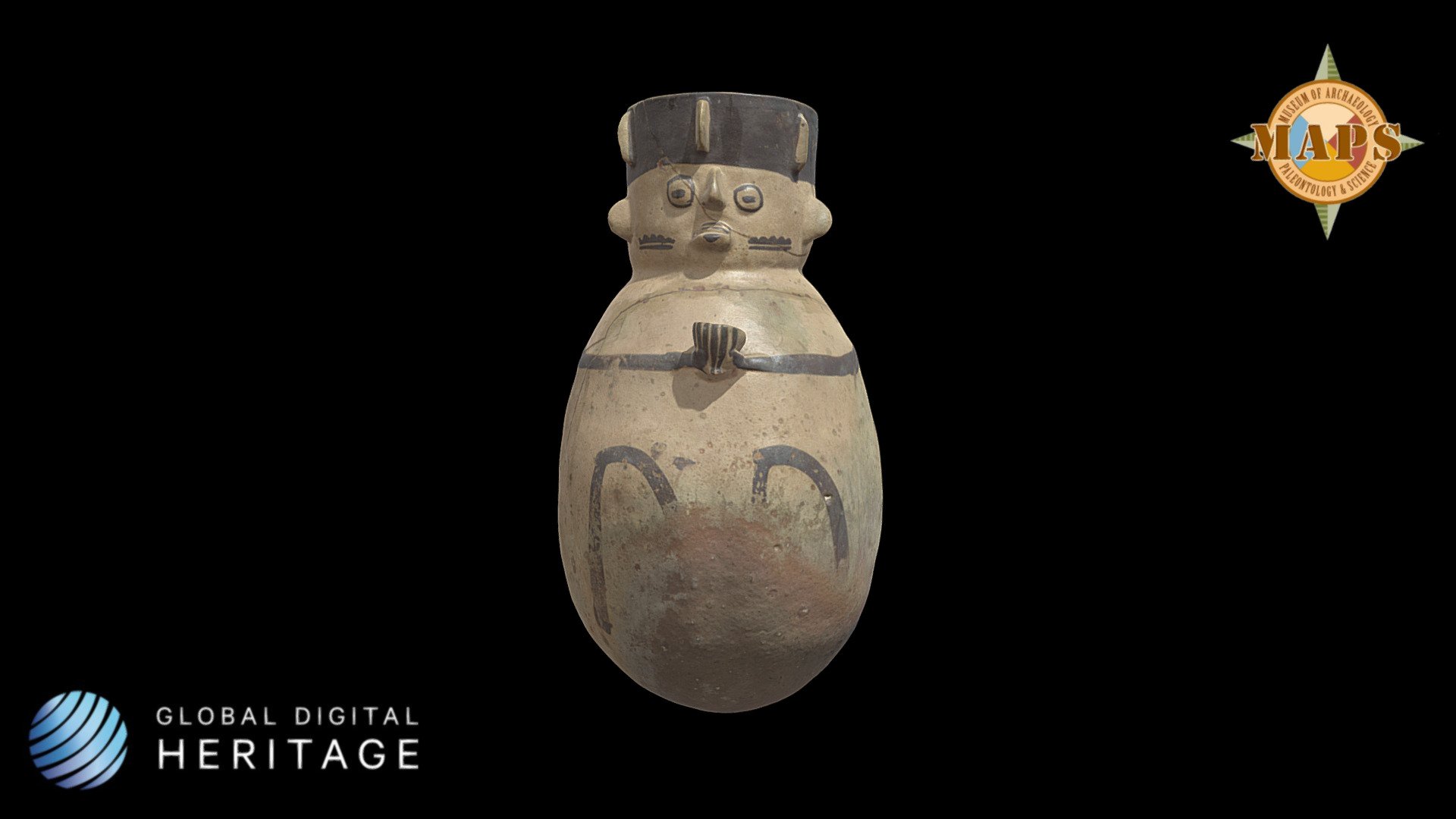 Anthropomorphic Chancay Urn