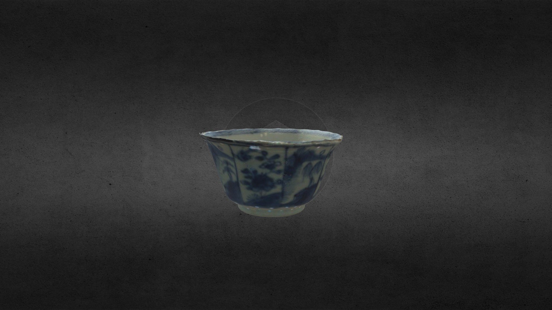 Blue and white porcelain Chinese bowl