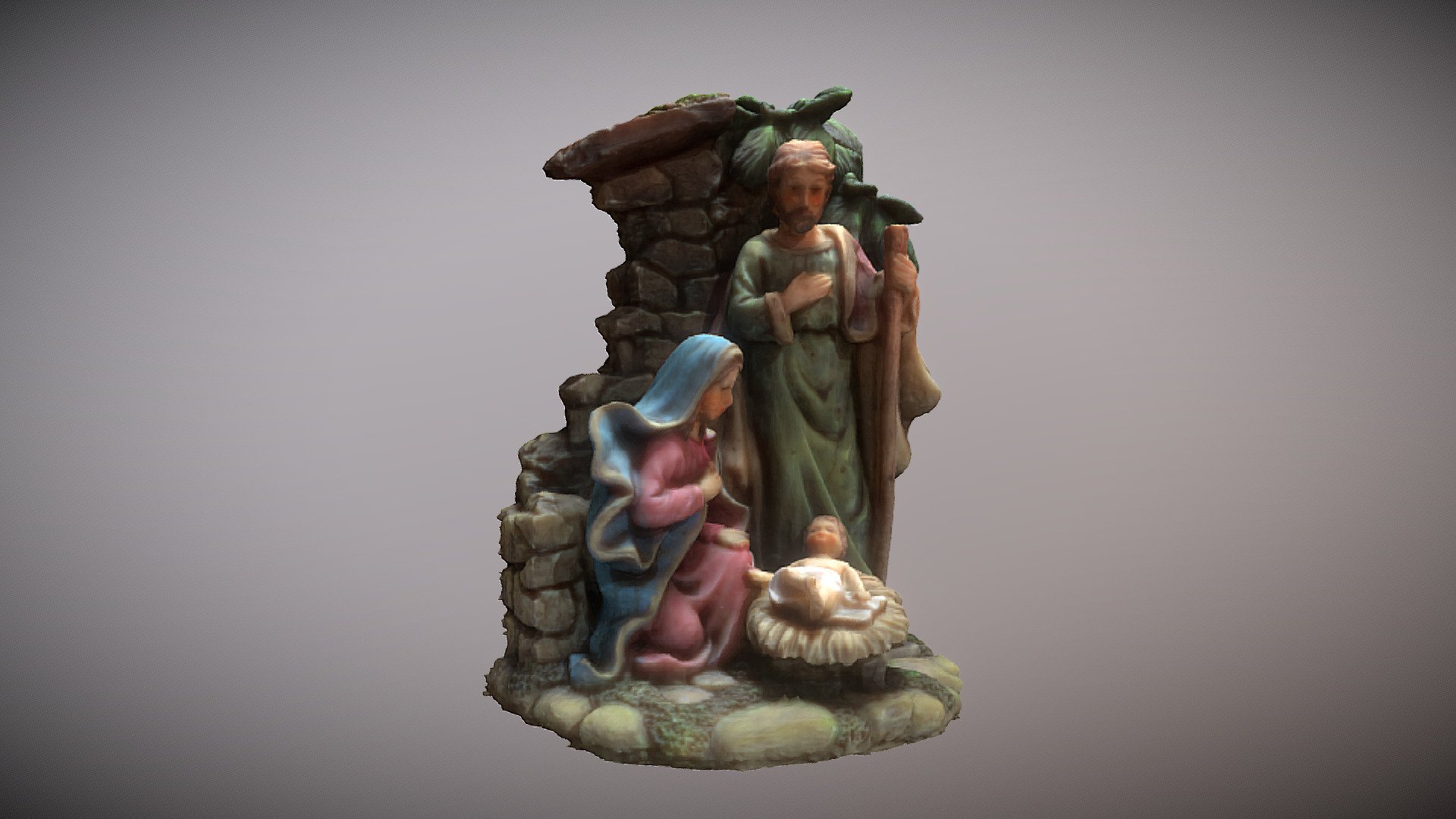 Nativity Scene Ornament Photogrammetry Test