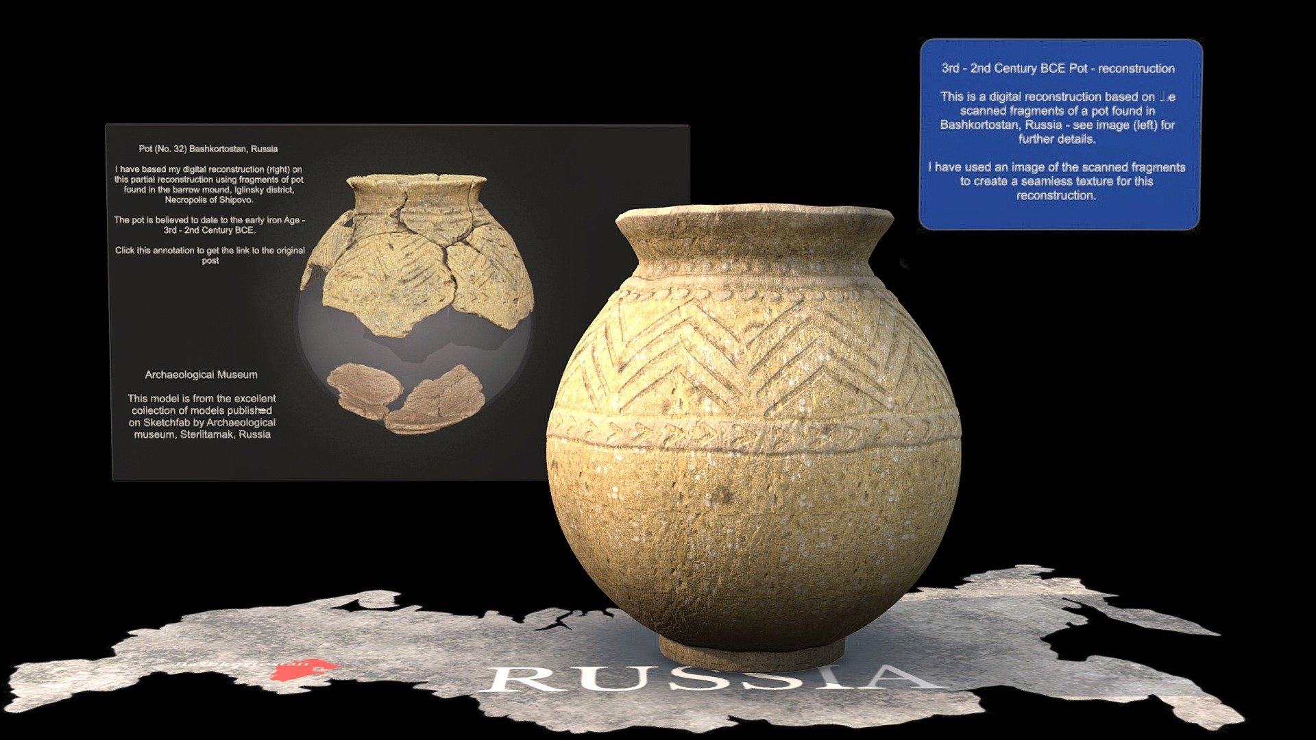 3rd - 2nd Century BCE Pot - reconstruction