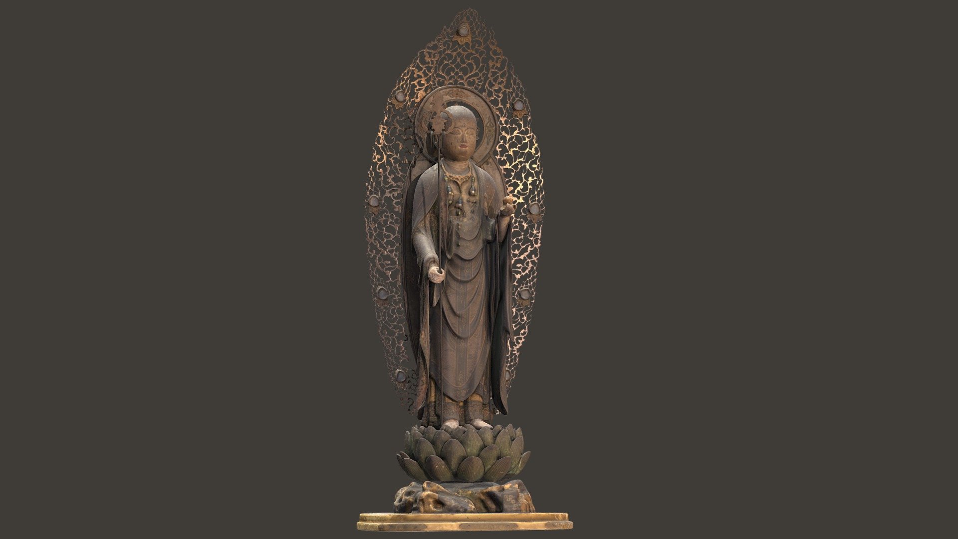 Standing Jizo Bosatsu, Japan, AD1185-1333