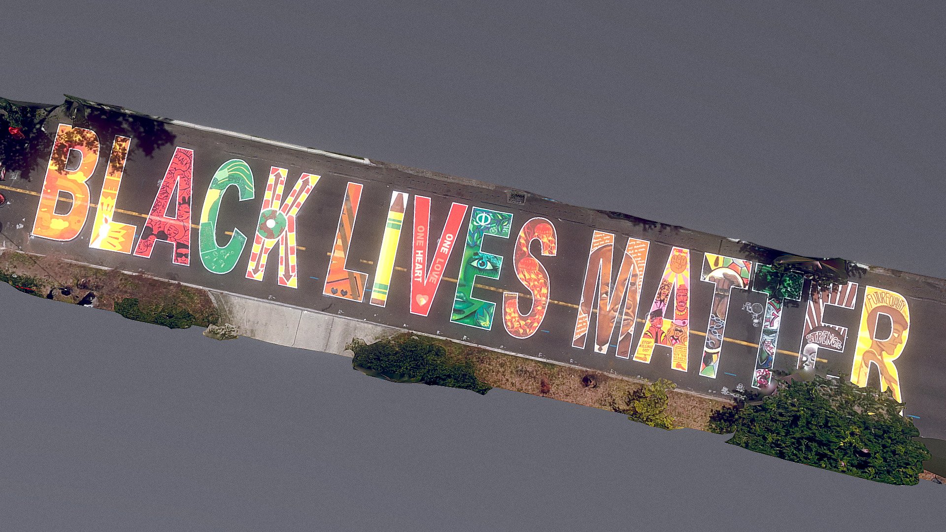 Black Lives Matter mural - St. Petersburg (Fl)