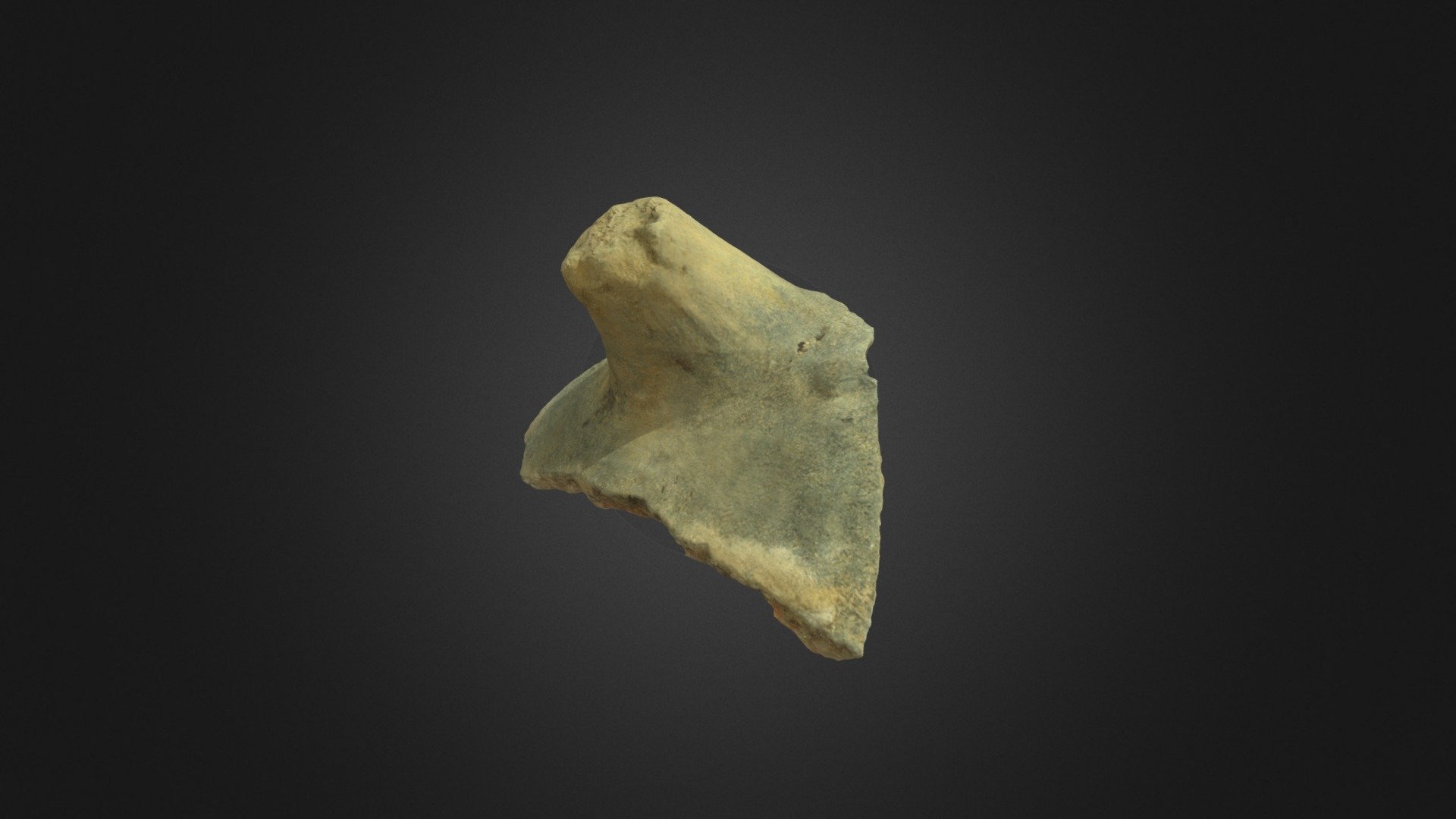 Pottery Green Glaze Fragment