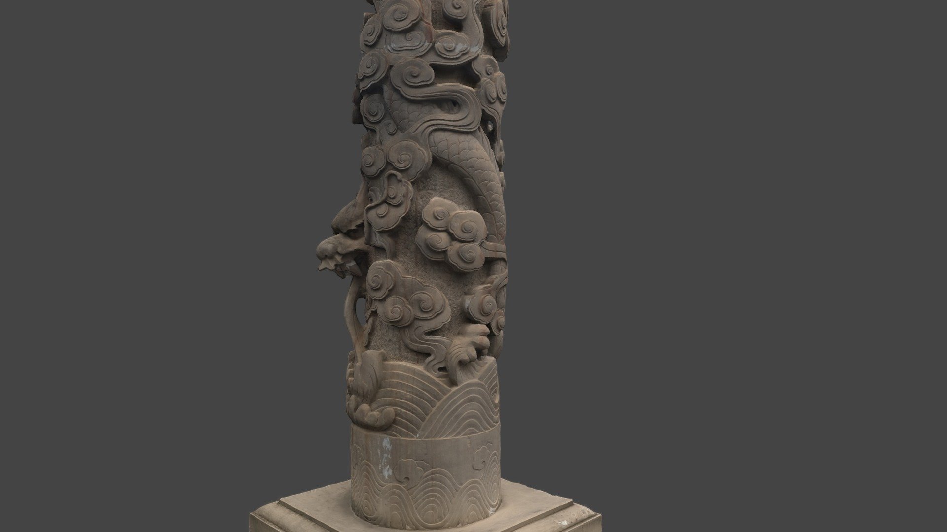 Stone Dragon Pillar 02