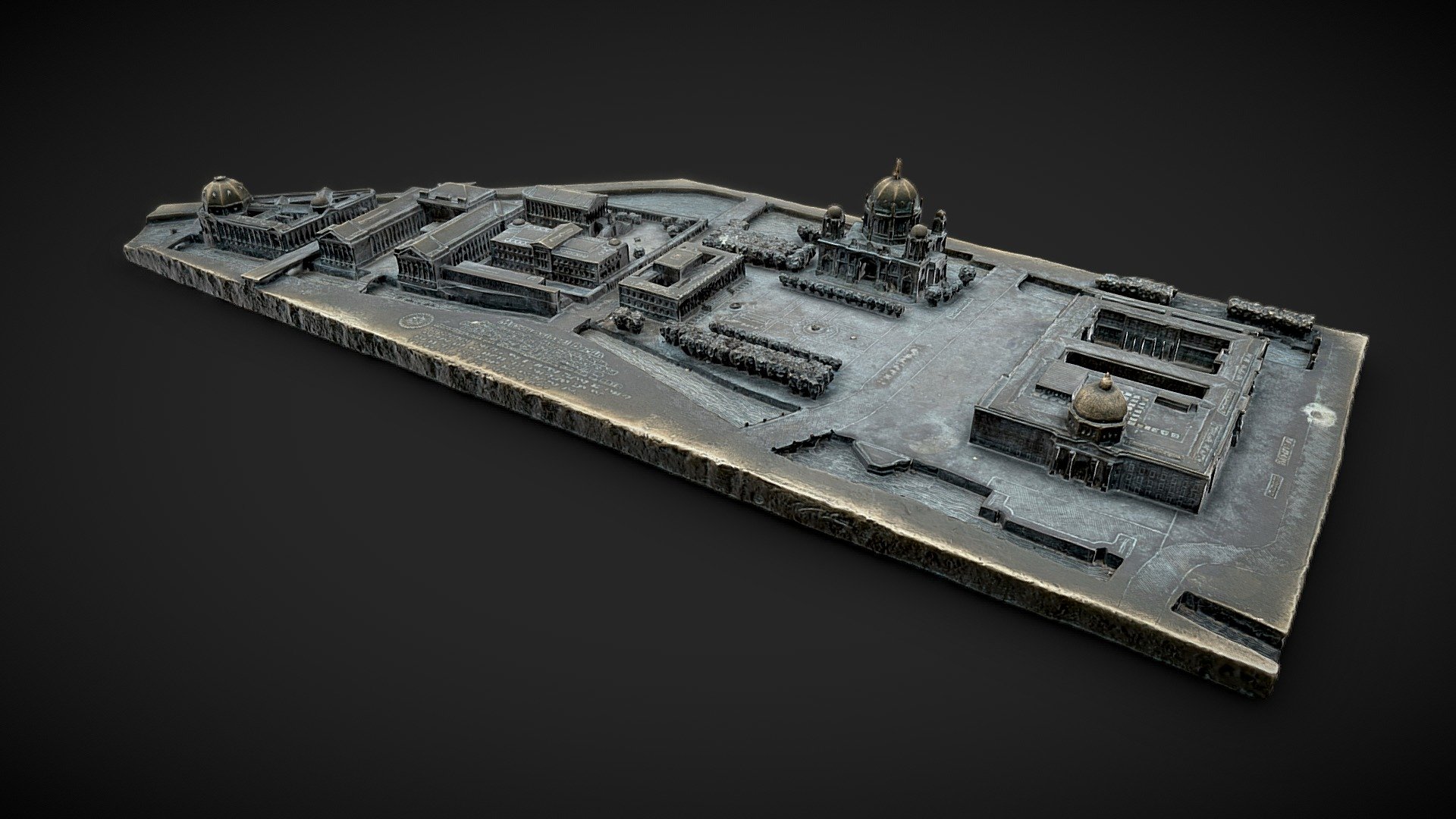 Tactile model of Museum Insel (model only, 100k)