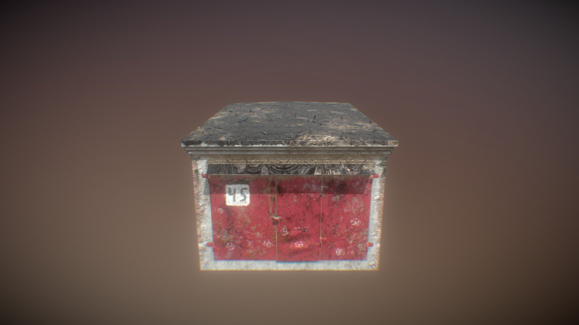 Russian garage (low-poly game model)+ 4k PBR tex