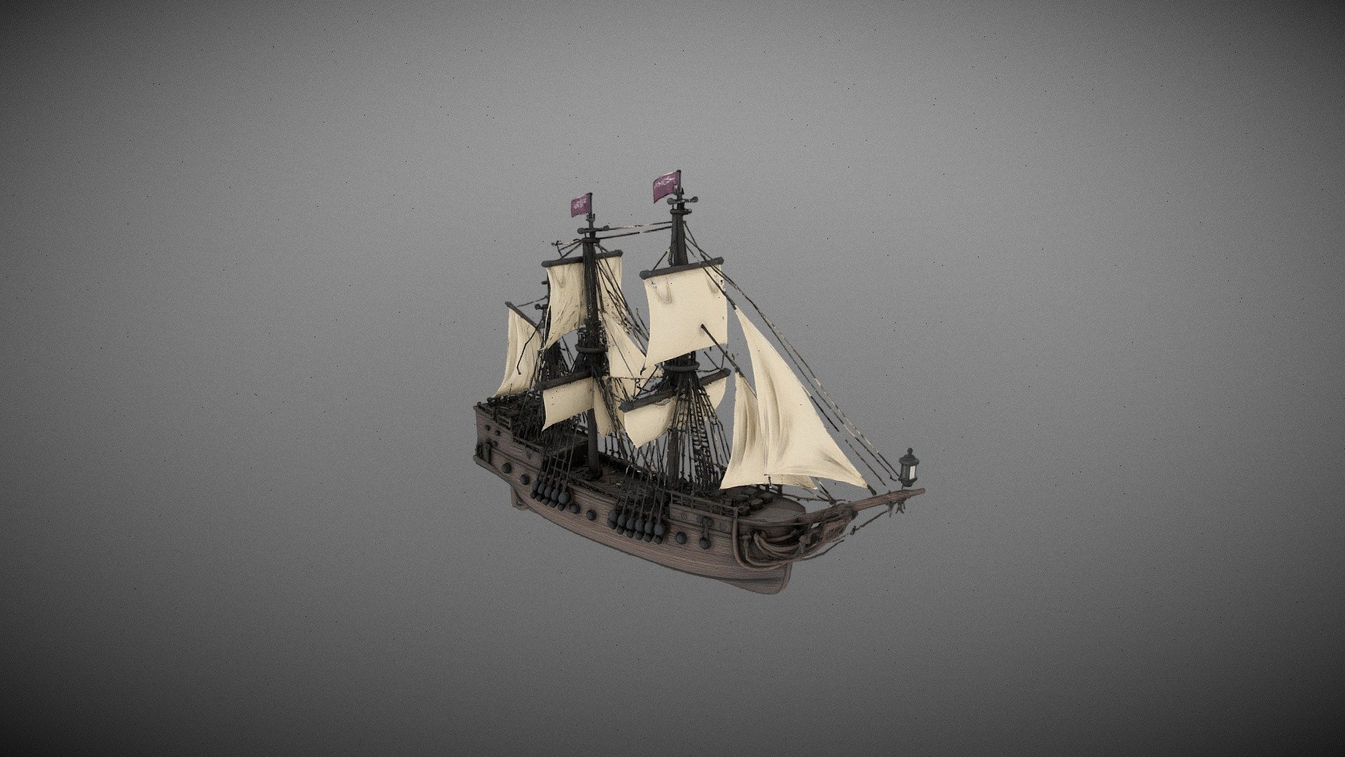 GA Free_251_Weathered 18th Century Galleon