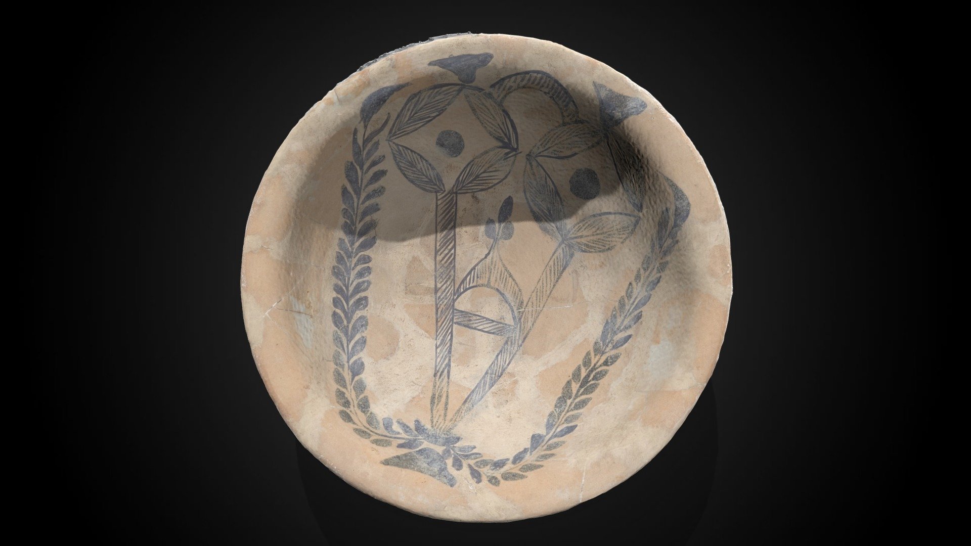 Bowl with Abstract Geometric Design, 9th-10th C