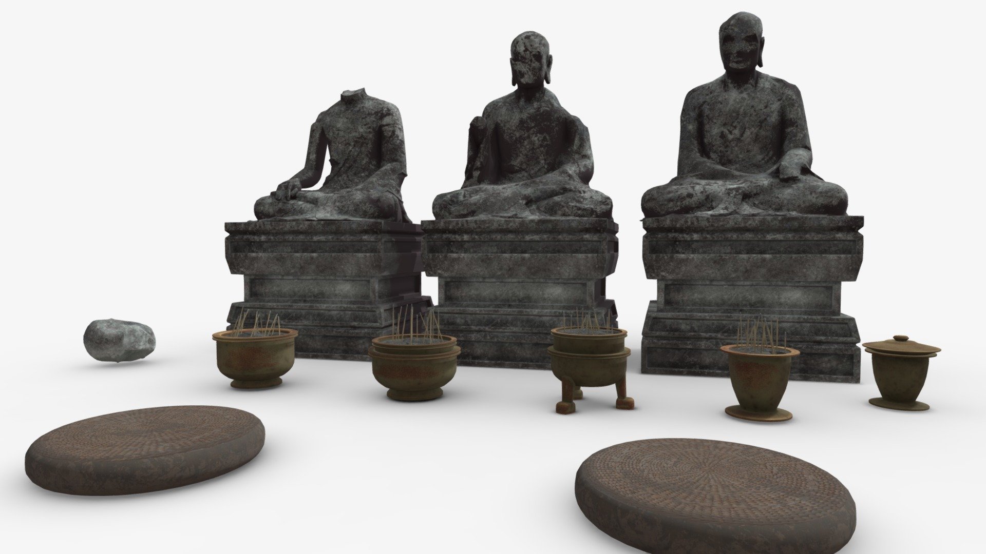 Monk Statues